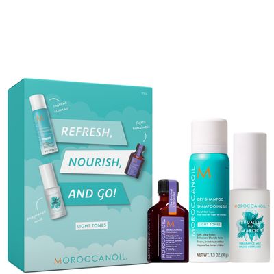 Moroccanoil Purple Treatment Oil & Fragrance Set with Free Dry Shampoo - Light Tones (Worth £39)