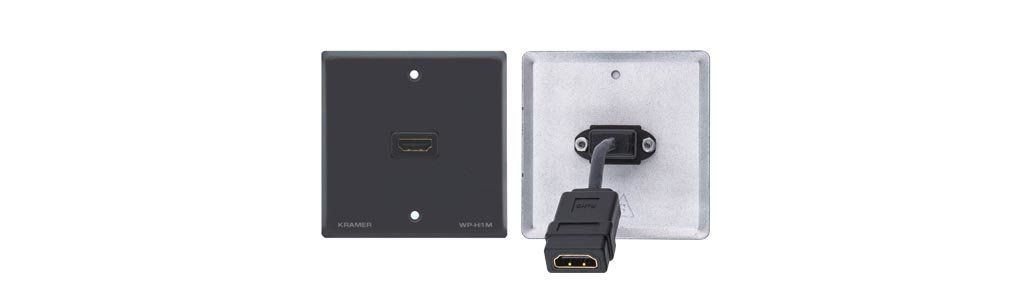Kramer Electronics WP-H1M(WP-HDMI1M)/EU/GB(G) socket-outlet HDMI White - Image 1