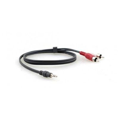 Kramer Electronics 3.5mm - 2 RCA, 0.9m audio cable Black, Red, White