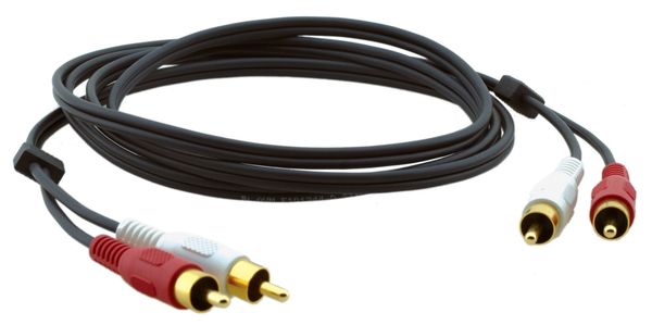 Kramer Electronics C-2RAM/2RAM-10 audio cable 3 m 2 x RCA Black