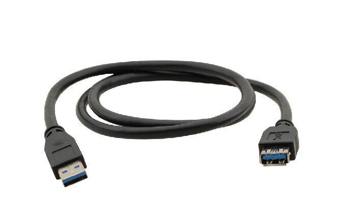 Kramer Electronics USB-A (M) to USB-A (F) 3.0, 3m USB cable USB 3.2 Gen 1 (3.1 Gen 1) USB A Black - Image 1