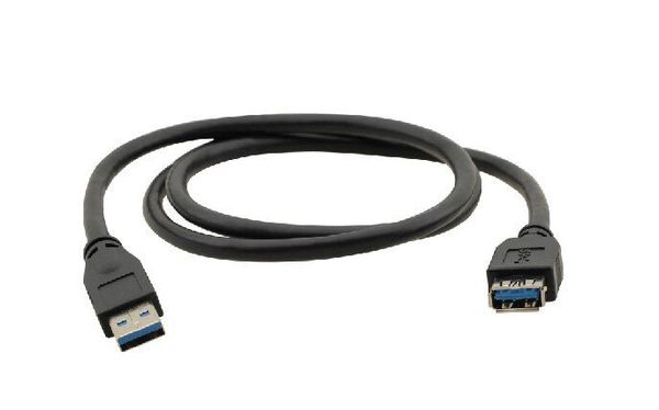 Kramer Electronics USB-A (M) to USB-A (F) 3.0, 3m USB cable USB 3.2 Gen 1 (3.1 Gen 1) USB A Black