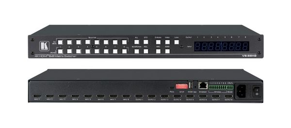 Kramer Electronics VS-88H2 AV matrix switcher Built-in display