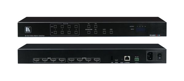Kramer Electronics VS-44H2 AV matrix switcher Built-in display - Thumbnail 2