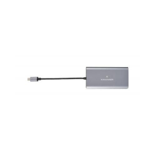 Kramer Electronics KDock-3 Wired USB 3.2 Gen 1 (3.1 Gen 1) Type-C Black, Silver - Image 1