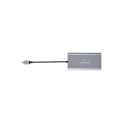 Kramer Electronics KDock-3 Wired USB 3.2 Gen 1 (3.1 Gen 1) Type-C Black, Silver