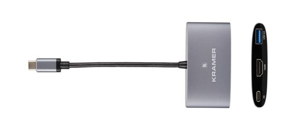 Kramer Electronics KDock-1 Wired USB 3.2 Gen 1 (3.1 Gen 1) Type-C Silver