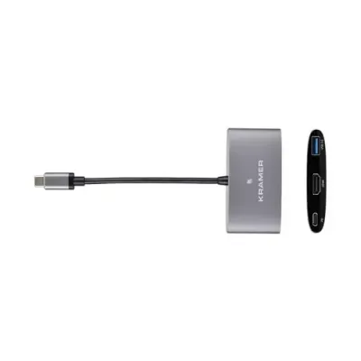Kramer Electronics KDock-1 Wired USB 3.2 Gen 1 (3.1 Gen 1) Type-C Silver - Thumbnail 2
