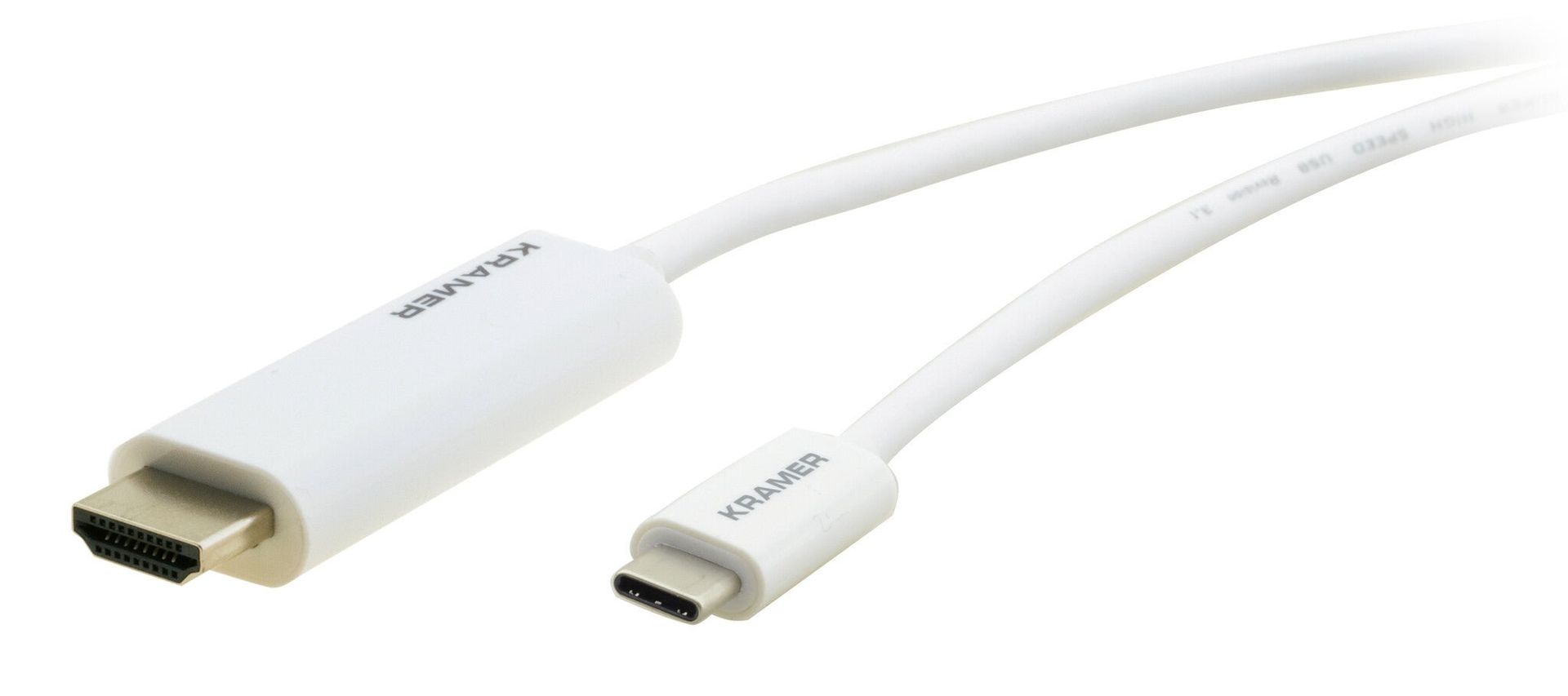Kramer Electronics C-USBC/HM-10 HDMI cable 3.04 m HDMI Type A (Standard) USB Type-C White - Image 1