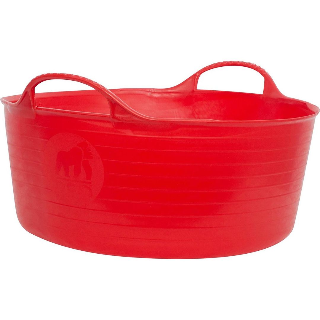 Gorilla Tub® Small Shallow 15L | Colour: Red - Image 1
