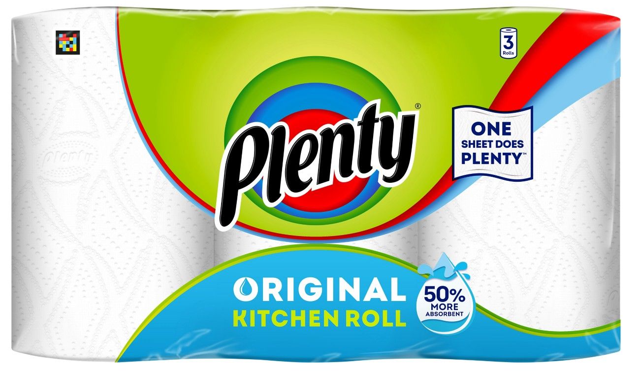 Plenty Original Kitchen Towel 95 Sheets (Pack of 3) 11121 - Image 1