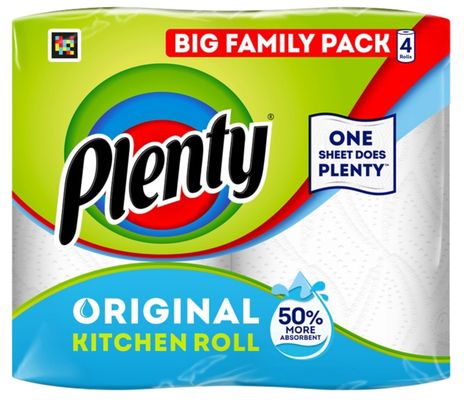 Plenty Original Kitchen Roll 4 Rolls