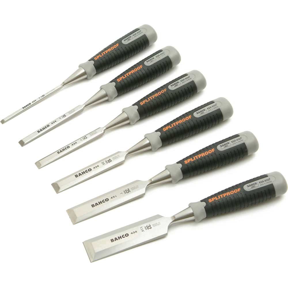 Bahco 434-S6-EUR 434 Bevel Edge Chisel Set 6 Piece - Image 1