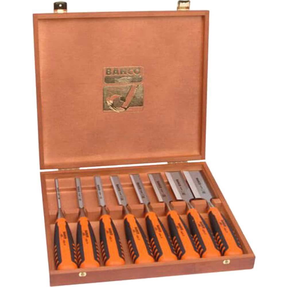 Bahco 424P-S8-EUR 424-P Bevel Edge Chisel Set 8 Piece - Image 1