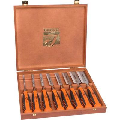 Bahco 424P-S8-EUR 424-P Bevel Edge Chisel Set 8 Piece