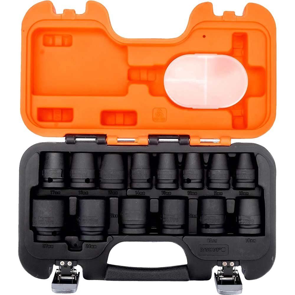 Bahco D/S14 D/S14 1/2In Drive Impact Socket Set 14 Piece - Image 1