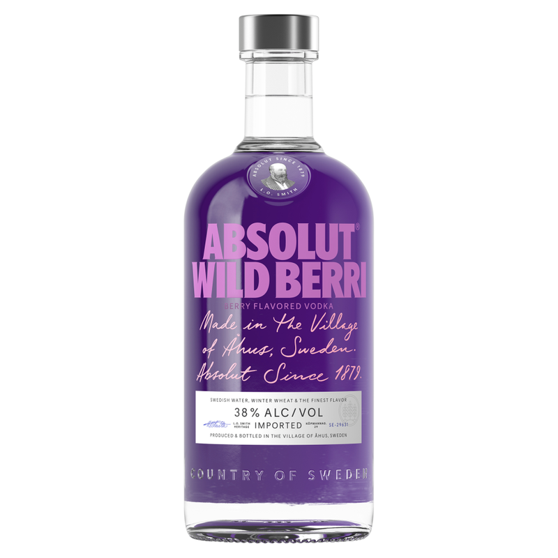 Absolut Wild Berri Flavoured Vodka, 70 cl - Image 1