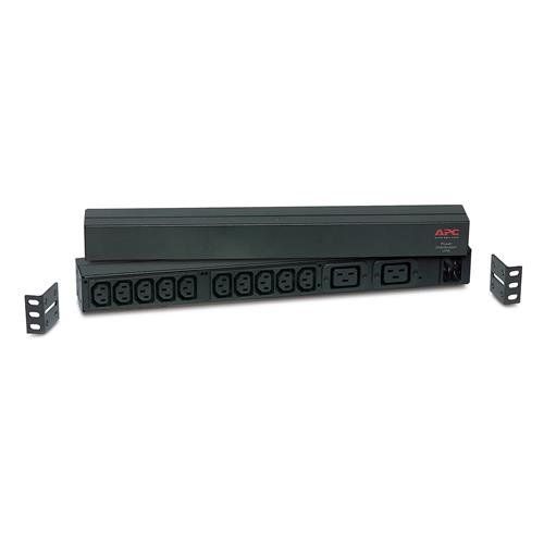 APC RACK PDU BASIC 1 U 16A 230V power distribution unit (PDU) 12 AC outlet(s) 0U/1U Black - Image 1
