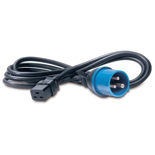 APC C19/IEC309 2.5m Black C19 coupler - Image 1