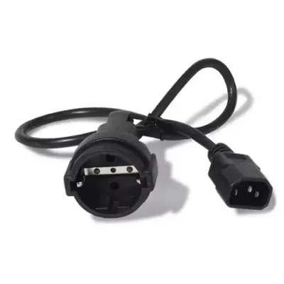 APC AP9880 power cable Black 0.6 m C14 coupler CEE7/7 - Thumbnail 2