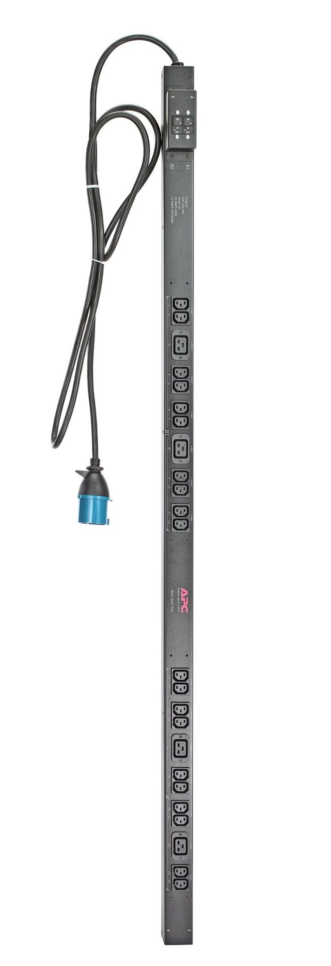 APC RACK PDU. BASIC. ZERO U. 32A. 230V. (20)C13 & (4)C19 power distribution unit (PDU) 24 AC outlet(s) 0U Black - Image 1