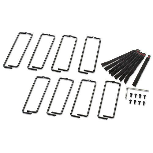 APC NetShelter Cable Management, Vertical Cable Manager, Rings, for NetShelter 750 and 800mm W Enclosures, Set of 8, 76 x 19 x 203 mm - Image 1