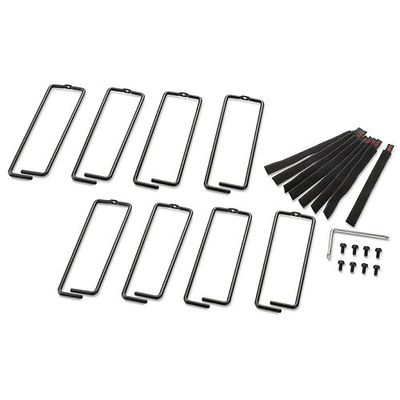 APC NetShelter Cable Management, Vertical Cable Manager, Rings, for NetShelter 750 and 800mm W Enclosures, Set of 8, 76 x 19 x 203 mm