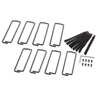 APC NetShelter Cable Management, Vertical Cable Manager, Rings, for NetShelter 750 and 800mm W Enclosures, Set of 8, 76 x 19 x 203 mm - Thumbnail 3