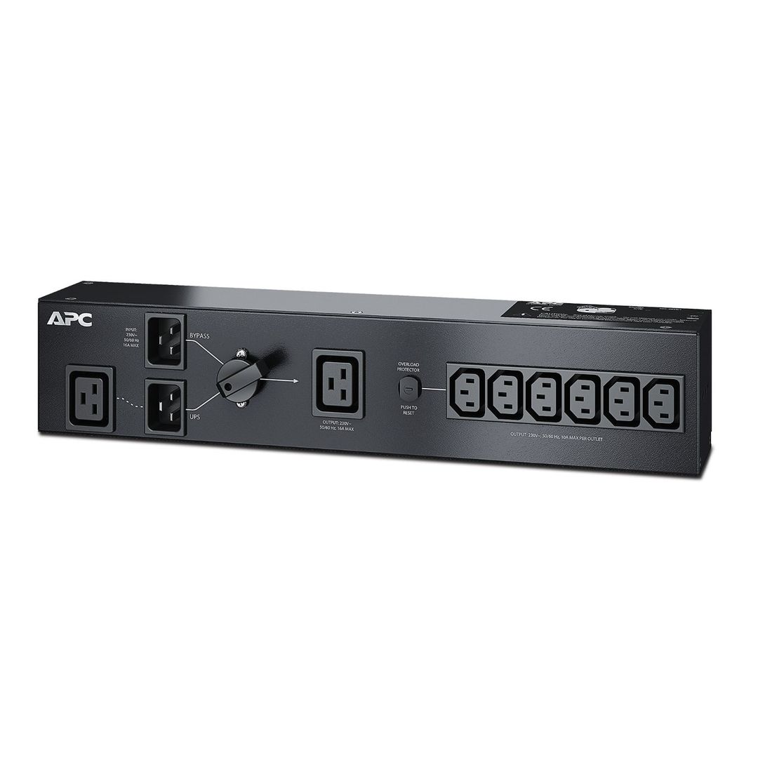 APC Service Bypass PDU 230V 16AMP W/ (6) IEC C13 And (1) C19 - Image 1