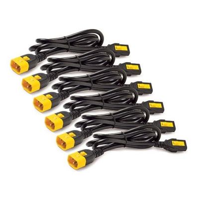 APC Power Cord Kit (6 ea). Locking. C13 to C14. 0.6m