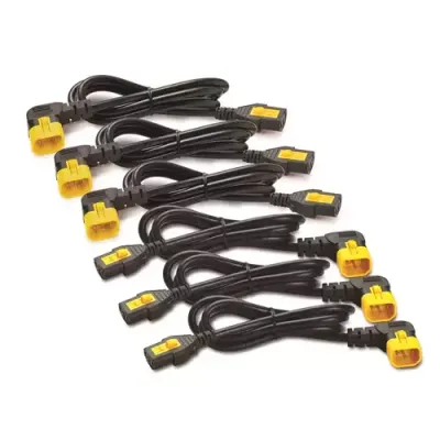 APC Power Cord Kit (6 ea). Locking. C13 to C14 (90 Degree). 1.2m - Thumbnail 2
