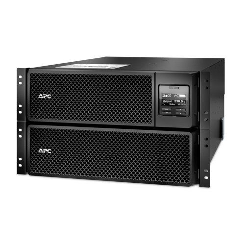 APC Smart-UPS On-Line SRT8KRMXLI - 8kW/VA, 6x C13 + 4x C19 + hardwire 1phase output, rack mountable, Embedded NMC - Image 1