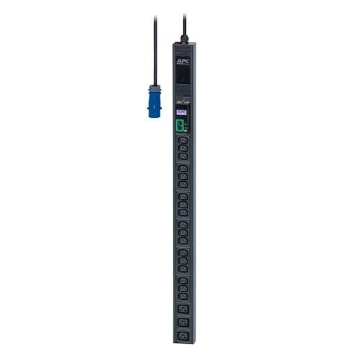 APC Easy Rack PDU, Metered, 0U, 1 Phase, 3.7kW, 230V, 16A, 18 x C13 and 3 x C19 outlets, IEC60309 2P+E inlet - Image 1