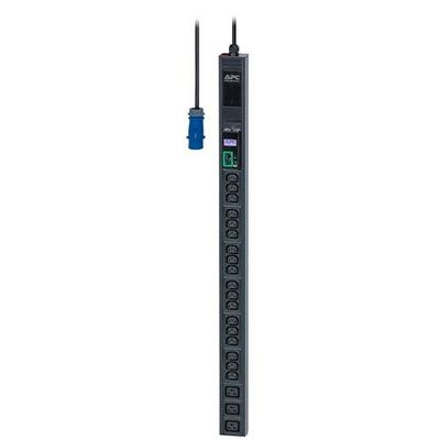 APC Easy Rack PDU, Metered, 0U, 1 Phase, 3.7kW, 230V, 16A, 18 x C13 and 3 x C19 outlets, IEC60309 2P+E inlet