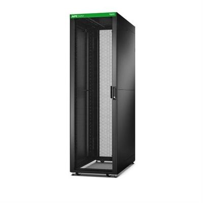 APC Easy Rack. 42U. Black. With Roof. Castors. Feet. 4 Brackets. and S