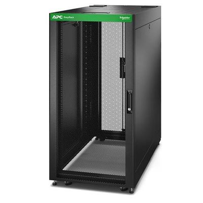 APC Easy Rack. 24U. Black. With Roof. Castors. Feet. 4 Brackets. and S