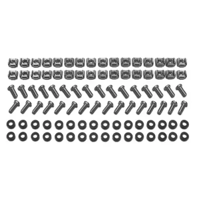 APC Easy Rack. M6 Hardware Kit. 32 sets of M6 cage nuts. nylon washers - Thumbnail 2