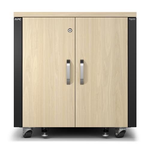 APC NetShelter Soundproof. 12U. Server Rack Enclosure. Maple - Image 1