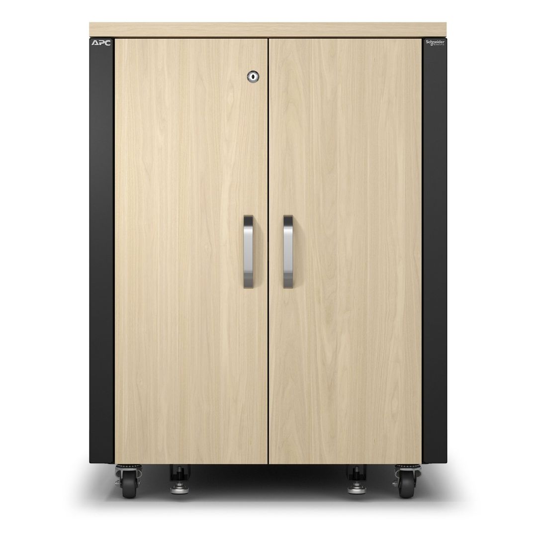 APC NetShelter Soundproof. 17U. Server Rack Enclosure. 230V. Maple - Image 1