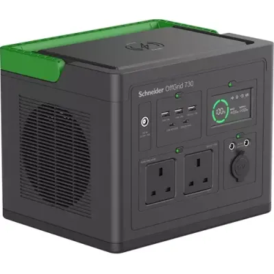 APC SE OffGrid Portable Power Station 730 - Li-Ion battery, LCD, 2x UK outlets, 3x USB-A, 2x USB-C, 3x 12V, wireless charger - Thumbnail 2
