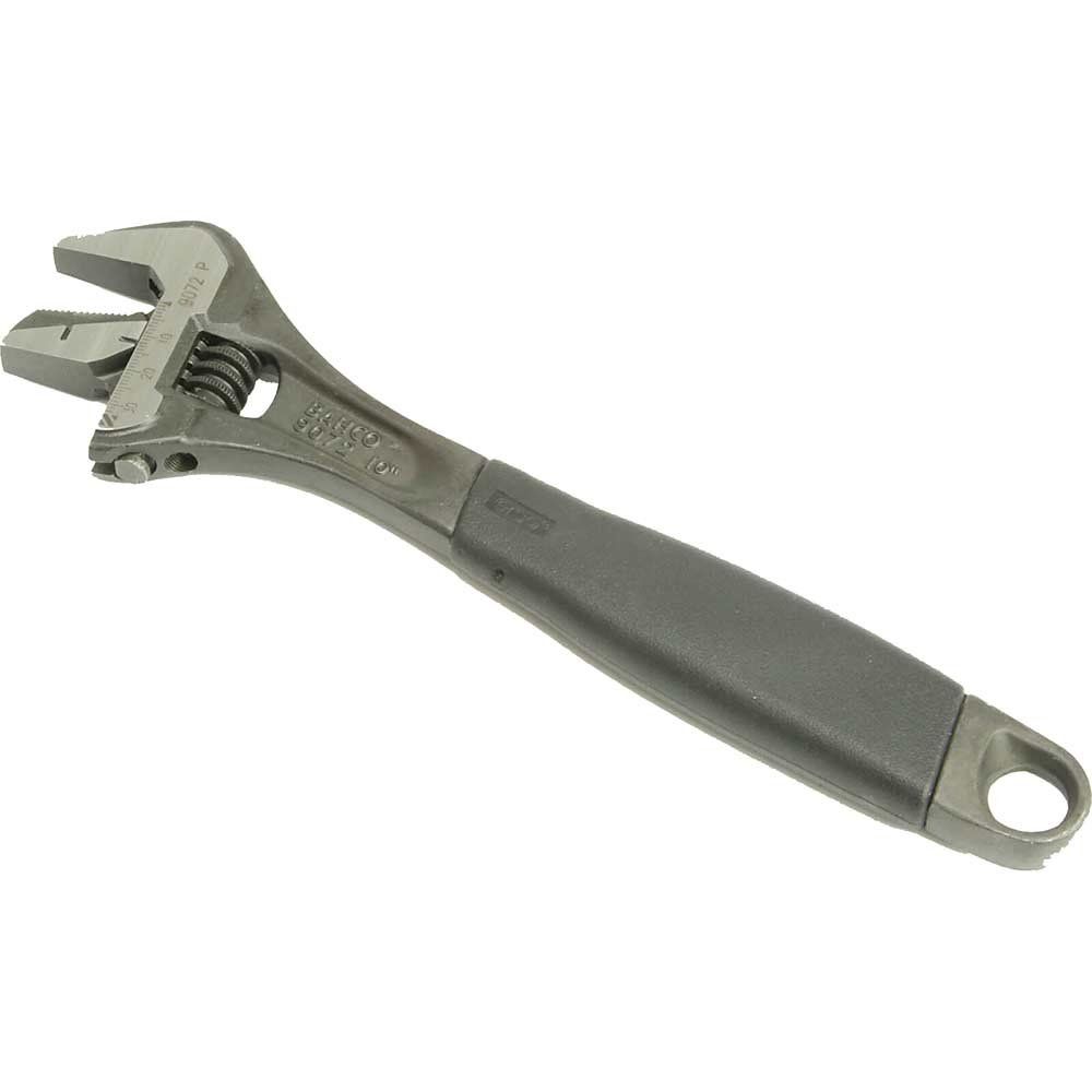 Bahco 9071 P 9071P Black Ergo™ Adjustable Wrench Reversible Jaw 200Mm (8In) - Image 1