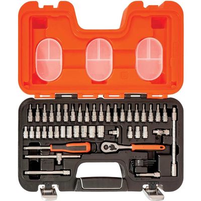 Bahco 46 Piece 1/4" Drive Hex Socket and Socket Bit Set Metric