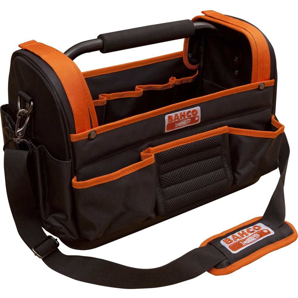 Bahco 3100TB Hard Base Multi Pocket Open Tote Tool Bag - Image 1
