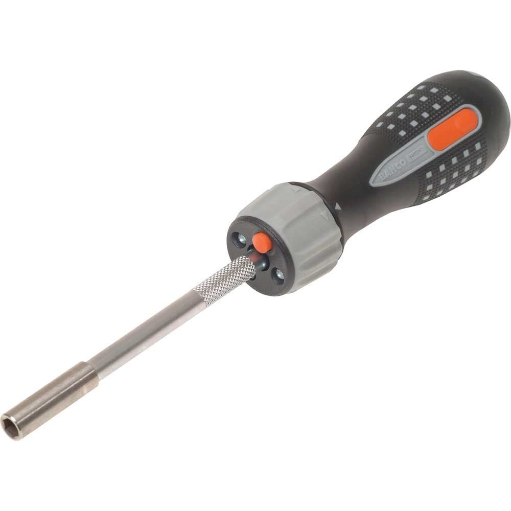 Bahco 808050L 808050L Led Ratchet Screwdriver & 6 Bits - Image 1