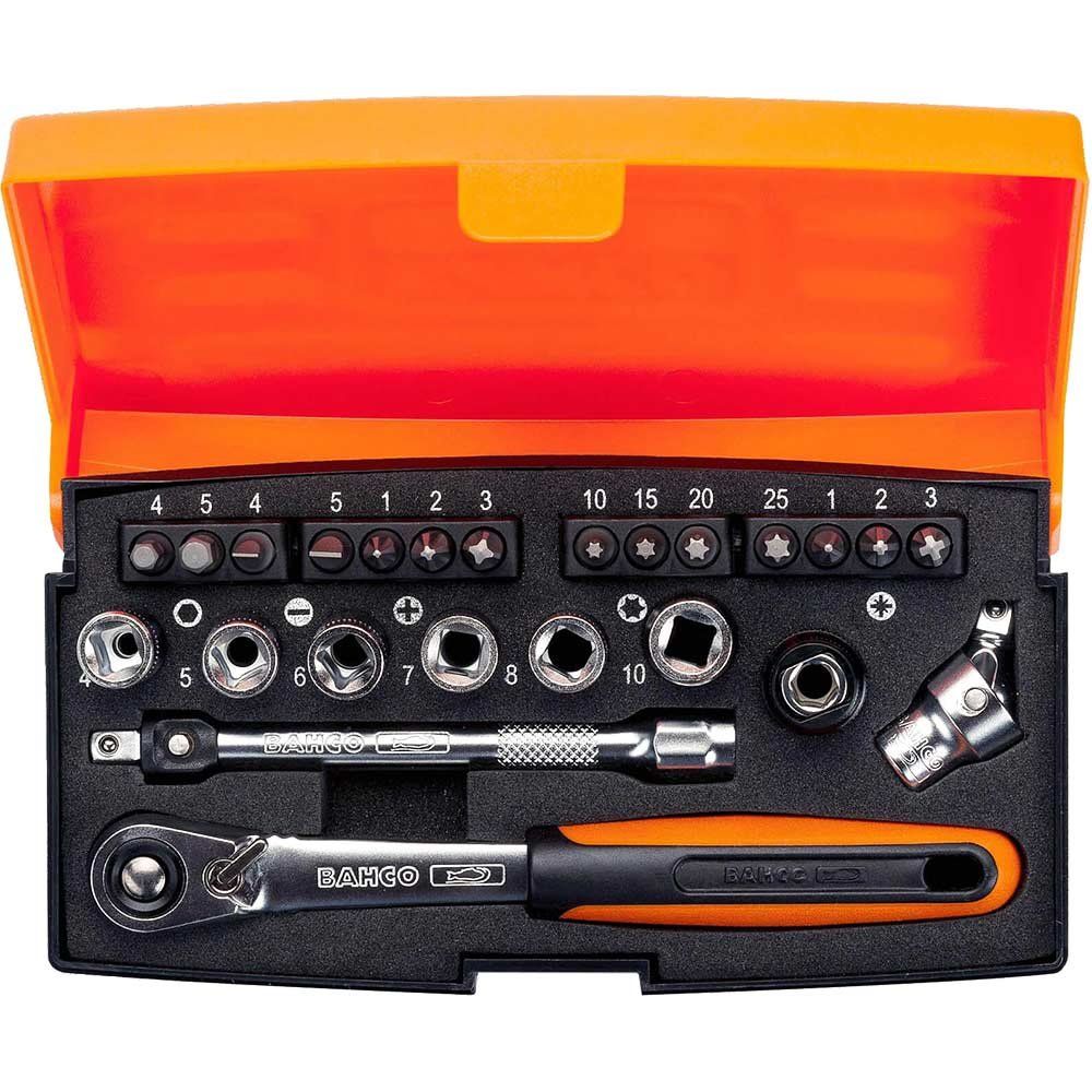 Bahco SL24 Sl24 1/4In Drive Socket Set 24 Piece - Image 1