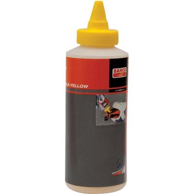 Bahco CHALK-YELLOW Marking Chalk Pour Bottle Yellow 227G