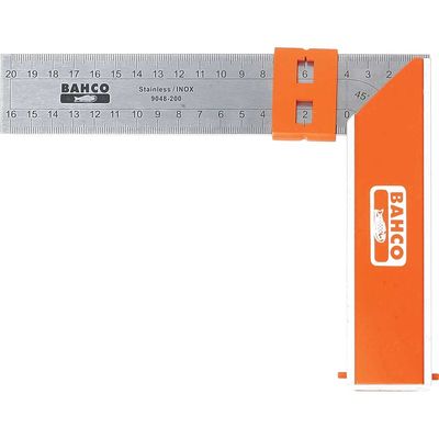 Bahco 9048-300 9048-300 Aluminium Block & Steel Try Square 300Mm (12In)