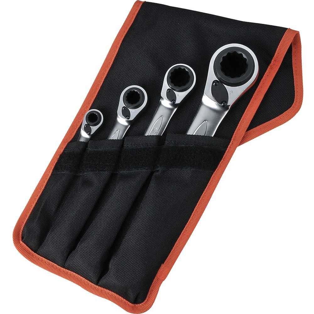 Bahco S4RM/4T S4Rm Series Reversible Ratchet Spanner Set 4 Piece - Image 1