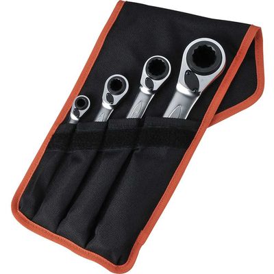Bahco S4RM/4T S4Rm Series Reversible Ratchet Spanner Set 4 Piece