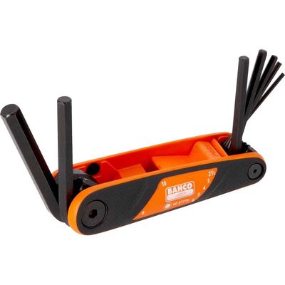 Bahco BE-9777B Be-9777B Hexagon Key Folding Set 7 Piece